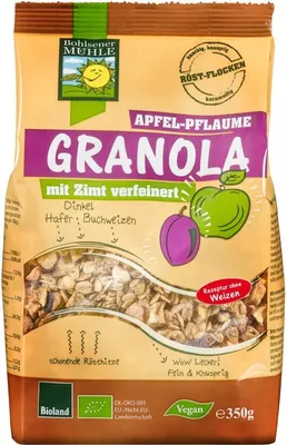 Produktbild von Granola Apfel-Pflaume 350g