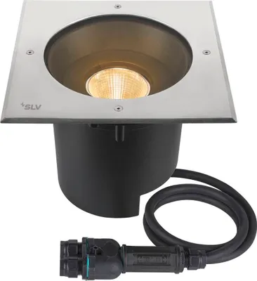 Produktbild von SLV 1007242 DASAR XL RL eckige Abdeckung 24° 3000K incl. DALI-Treiber edelstahl