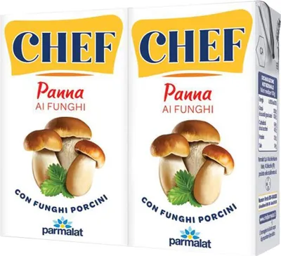 Produktbild von 24x Parmalat Panna Chef ai Funghi Kochcreme Sahne mit Steinpilzen pilze 2x125g