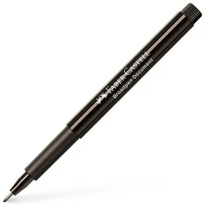 Obrázok produktu pre FABER-CASTELL Faserschreiber Broadpen Document schwarz 10Stk