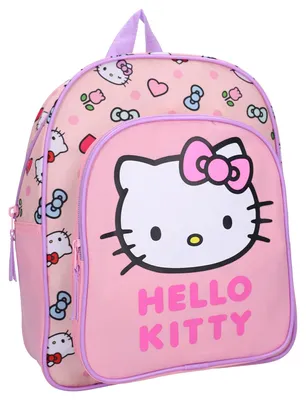 Productafbeelding van Vadobag Hello Kitty rugzak, schattig design, roze, kindertas voor school