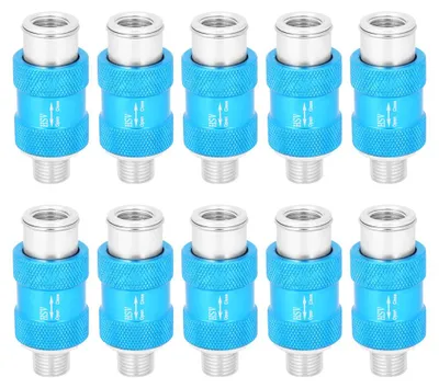 Produktbild von 10 Stück Handdruckventil, pneumatisches Werkzeug, mechanischer Gewindeanschluss, korrosionsbeständig