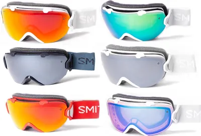 Image de Lunettes de ski Smith I/OS ChromaPop avec verres interchangeables Lunettes de snowboard 5x anti-buée, couleur:white - Sun Green