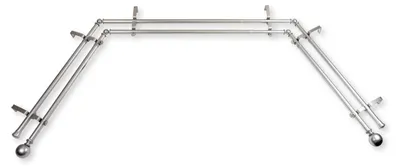 Produktbild von Rod Desyne Jodi Gardinenstange für Erkerfenster, 2 Stück, 50,8-91,4 cm, 96,5-182