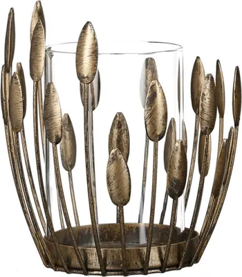 Produktbild von Casablanca Windl."Trevi"ant.gold,Met. VE 2 inkl. Glaseinsatz