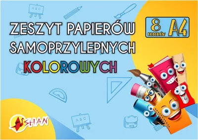 Obrázek produktu pro Zeszyt papierów samoprzylepny A4 8k Shan