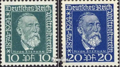 Produktbild von Briefmarken Deutsches Reich 1924 Mi 368-369 (kompl.Ausg.) gestempelt 50 Jahre Weltpostverein