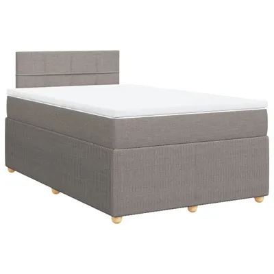 Produktbild von Boxspringbett mit Matratze Taupe 120x200 cm Stoff