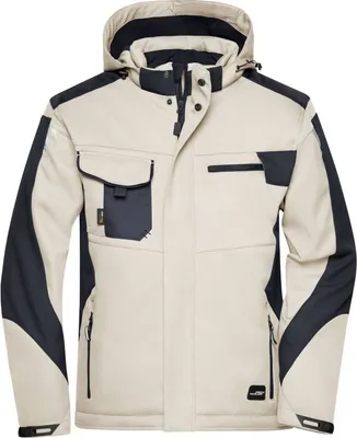 Produktbild von Craftsmen Softshell Jacket - STRONG - stone/black, Gr. XL