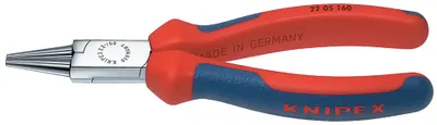 Obrázek produktu pro Knipex 22 05 160, Špičaté kleště, Chrom Vanadová ocel, Plast, Modrá, Červená, 160 mm, 169 g