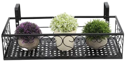 Produktbild von Blumenregal – Hängender Pflanzenregal – Aus langlebigem Eisen – Pflanzengefäßständer – Gartendekoration – Einfach zu installieren
