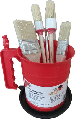 Produktbild von GO/ON Pinsel-Set im Becher mit Deckel und Pinselhalter 6-tlg