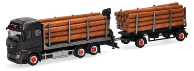 Produktbild von Herpa 320078 - 1/87 MB Arocs 18 Holztransp.-Hgz - Neu