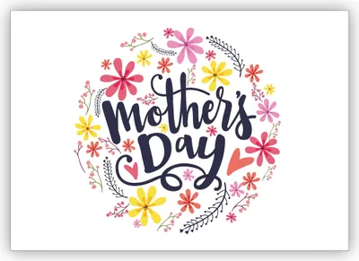 Produktbild von Hübsche Muttertaggskarte als Glückwunsch zum Muttertag mit Blüten: Mother's day