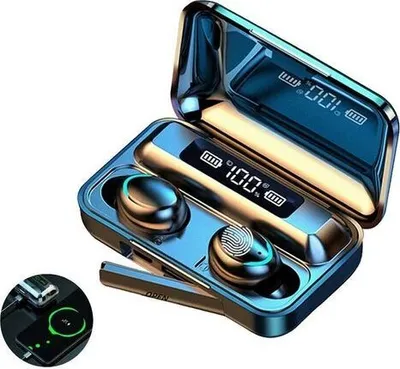 Produktbild von Bluetooth Kopfhörer 9D TWS 5.1 Touch Control In-Ear Wireless Headset Ohrhörer Schwarz