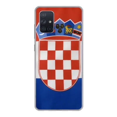 Produktbild von MuchoWow® Handyhülle Schutzhülle Hülle für Samsung Galaxy A51 5G Foto der kroatischen Flagge Silikon Softcase Handy Hülle - Abbildung