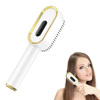 Produktbild von Elektrische 3-in-1 Kopfhautmassagebürste mit Rot-/Blau-/Laserlicht | Vibrationsmassage & Flüssigkeitsspender, tragbar, wiederaufladbar