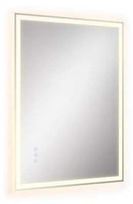 Immagine prodotto di Specchio da bagno con illuminazione a LED | Bianco | 80,7 x 60,7 cm