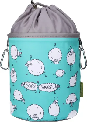 Produktbild von bellaCott Wäscheklammerbeutel Yogaschafe, Ø18 x 31 cm, Baumwolle, 2 Karabiner