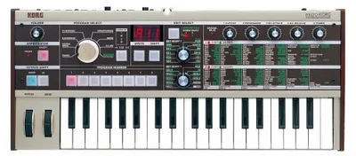 Obrázek produktu pro Korg microKORG, Analogový syntetizátor, Modulace, Šedá, LED, 1 řádky, AC, Baterie