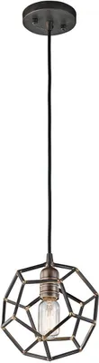 Produktbild von Elstead Rocklyn Hängeleuchte E27 24cm Rohstahl