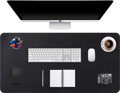 Produktbild von Große Schreibtischunterlage 120 x 60 cm - Kunstleder und rutschfeste Schreibtischmatte für Laptop, Tastatur und Maus