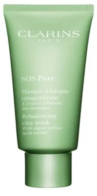 Imagen del producto de Clarins SOS Pure, Mascarilla limpiadora, Unissex, Piel mixta, Piel grasa, Protección contra imperfecciones, Minimiza los poros, Limpiadora, Restaura el equilibrio..., Crema, 75 ml