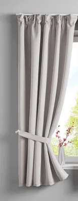 Produktbild von Vorhang Blickdicht »NewYork« verdeckte Schlaufen Beige HxB 160x140 cm 1er-Pack Thermo-Gardine Verdunkelungsvorhang Blackout  schalldämmend Kräuselband Raffhalter 202020610