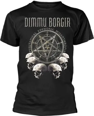 Produktbild von Dimmu Borgir - "Puritanical Euphoric Misanthropia" T-Shirt für Herren/Damen Uni PH4212 (XL) (Schwarz)
