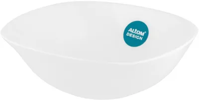 Imagen del producto de Juego de 6 cuencos para ensalada de vidrio blanco "Harmony" de Altom Design, capacidad de 700 ml