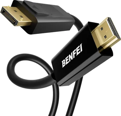 Produktbild von BENFEI Kabeladapter 4K DisplayPort auf HDMI Kabel 1,8M, DP 1.2 zu HDMI 1.4