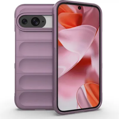 Produktbild von Mobigear Bumpy  Google Pixel 9 Pro Hülle Flexibles TPU Backcover - Lila