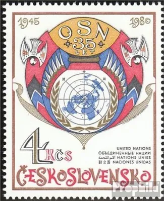 Produktbild von Briefmarken Tschechoslowakei 1980 Mi 2573 (kompl.Ausg.) postfrisch 35 Jahre UNO