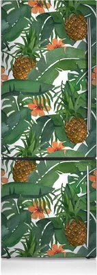 Obrázek produktu pro Kuchyňské magnety na lednici Magnety na lednici 60x190 cm - Tropický ananas