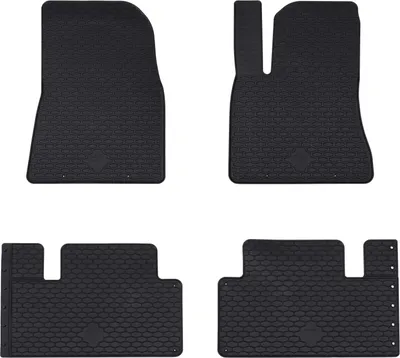 Image de Tapis de voiture 4 pcs Noir Caoutchouc