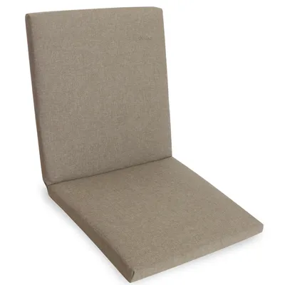 Produktbild von Herlag Sunny Niedriglehner-Auflage 103x50x4 cm – wetterfest, wasserfest & UV-beständig – waschbarer Bezug mit Reißverschluss – Taupe