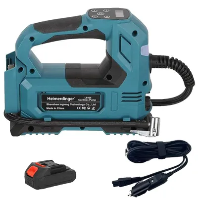 Obrázek produktu pro Bezdrátová elektrická vzduchová pumpa, přenosný design, LED osvětlení, 1 baterie