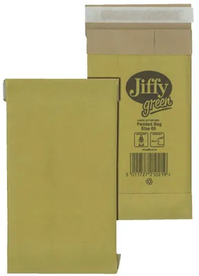 Zdjęcie produktu dla Jiffy® 30001310 Papierowa torba wyściełana rozmiar 0 - 150 x 229 mm, brązowa