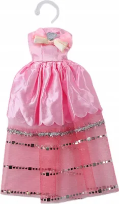 Produktbild von Glamouröses Puppen Ballkleid für 30cm Puppen - Elegantes Abendkleid, Modisches Zubehör