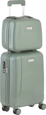 Produktbild von Famanu Kofferset Handgepäck mit Beautycase - 2-teilig, 55 cm (Olivgrün)