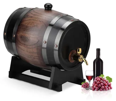 Produktbild von Eichenfass mit Hahn für Whisky, Wein und Bier - 3 Liter