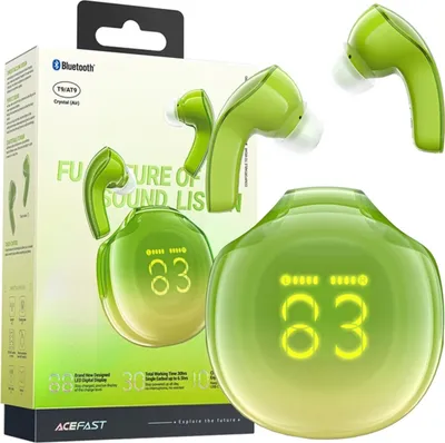 Produktbild von Acefast Wireless Kopfhörer T9 Bluetooth 5.3 In-Ear Laut Grün