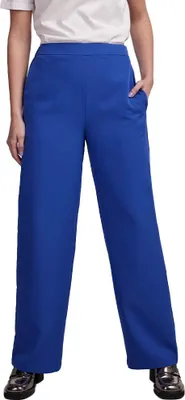 Obrázok produktu pre Pieces – Dámske široké nohavice s vysokým pásom, modré, veľkosť M / 30. Farba: modrá, veľkosť: M
