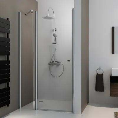 Produktbild von Breuer Drehtür mit Frontseitenwand für Nische 90cm Höhe 192cm, DW5329