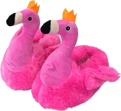 Produktbild von Flamingo Kuschel Fun Hausschuhe pink 31/32 - 41/42 für Kinder und Erwachsene, Schuhgröße:31 - 32