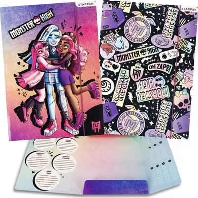 Produktbild von Monster High LAMINIERT A4- Schulmappe mit Gummiband für Mädchen, LEHRMITTEL: Einmaleins STARPAK