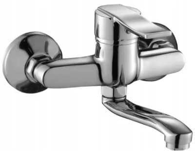 Immagine prodotto di Rubinetto per lavabo a parete Madera in cromo