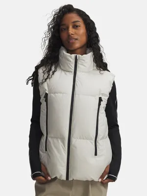Produktbild von Under Armour Limitless Daunenweste für Damen – Weiß SM