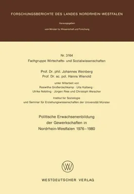 Immagine prodotto di Politische Erwachsenenbildung der Gewerkschaften in Nordrhein-Westfalen 1976 - 1980