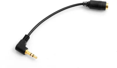Produktbild von SYSTEM-S 3.5mm Klinke Stecker auf 3, 5mm Klinke Buchse gewinkelt 3 Polig Aux Stereo Kabel